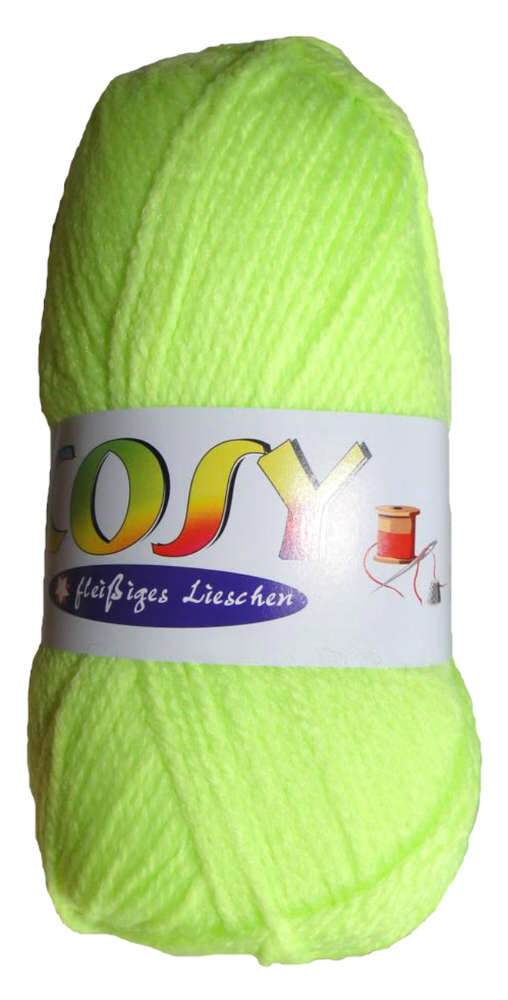 Wolle 100% Polyacryl Neon gelb und Neon grün 32xWo